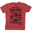 Doctor Who Vote No On Daleks Red T-Shirt
